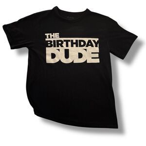 Black 'Birthday Dude' Kids T-Shirt